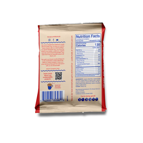 Stroop Club - Traditional Caramel Stroopwafel, 2.1oz