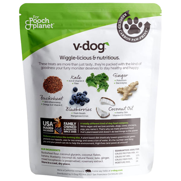 V-Dog - Wiggle Biscuits - Blueberry, 10oz