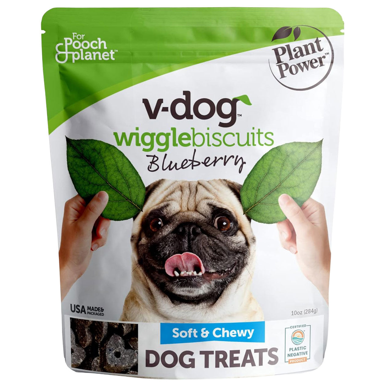 V-Dog - Wiggle Biscuits - Blueberry, 10oz