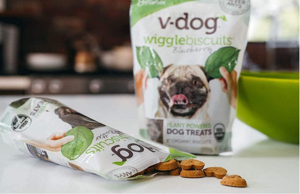 V-Dog - Wiggle Biscuits - Blueberry, 10oz