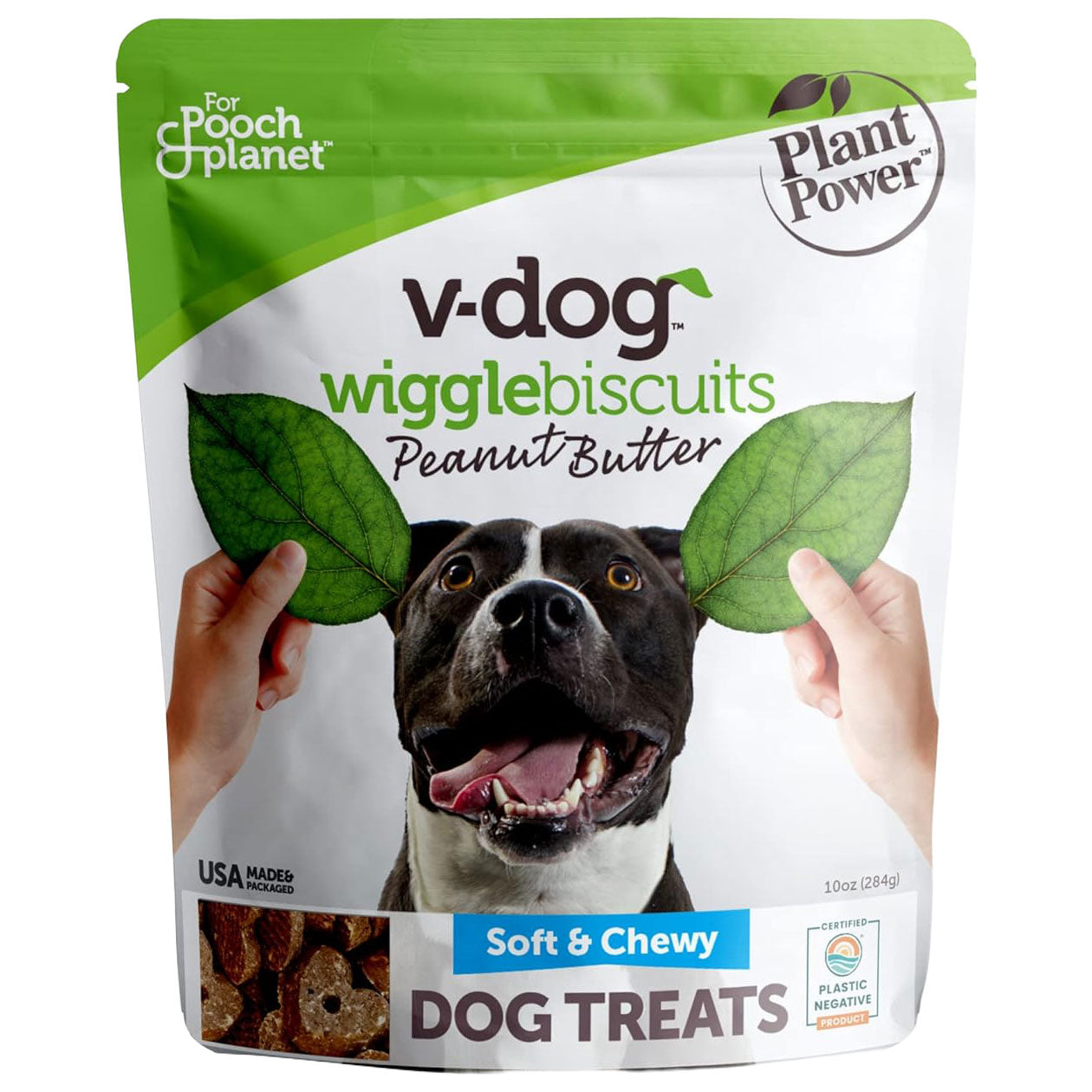 V-Dog - Wiggle Biscuits - Peanut Butter, 10oz