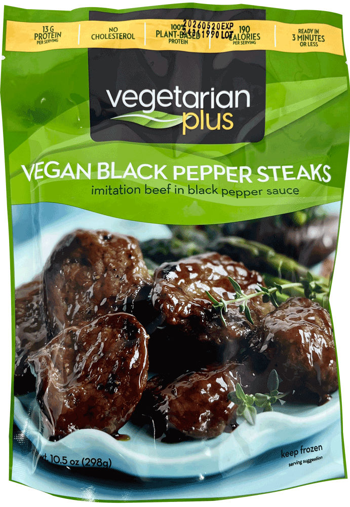 Vegetarian Plus - Black Pepper Steaks, 10.5oz