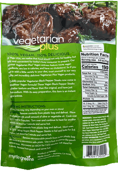 Vegetarian Plus - Black Pepper Steaks, 10.5oz