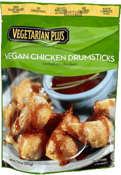 Vegetarian Plus - Vegan Chicken Drumsticks, 7.4oz