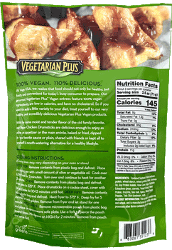 Vegetarian Plus - Vegan Chicken Drumsticks, 7.4oz