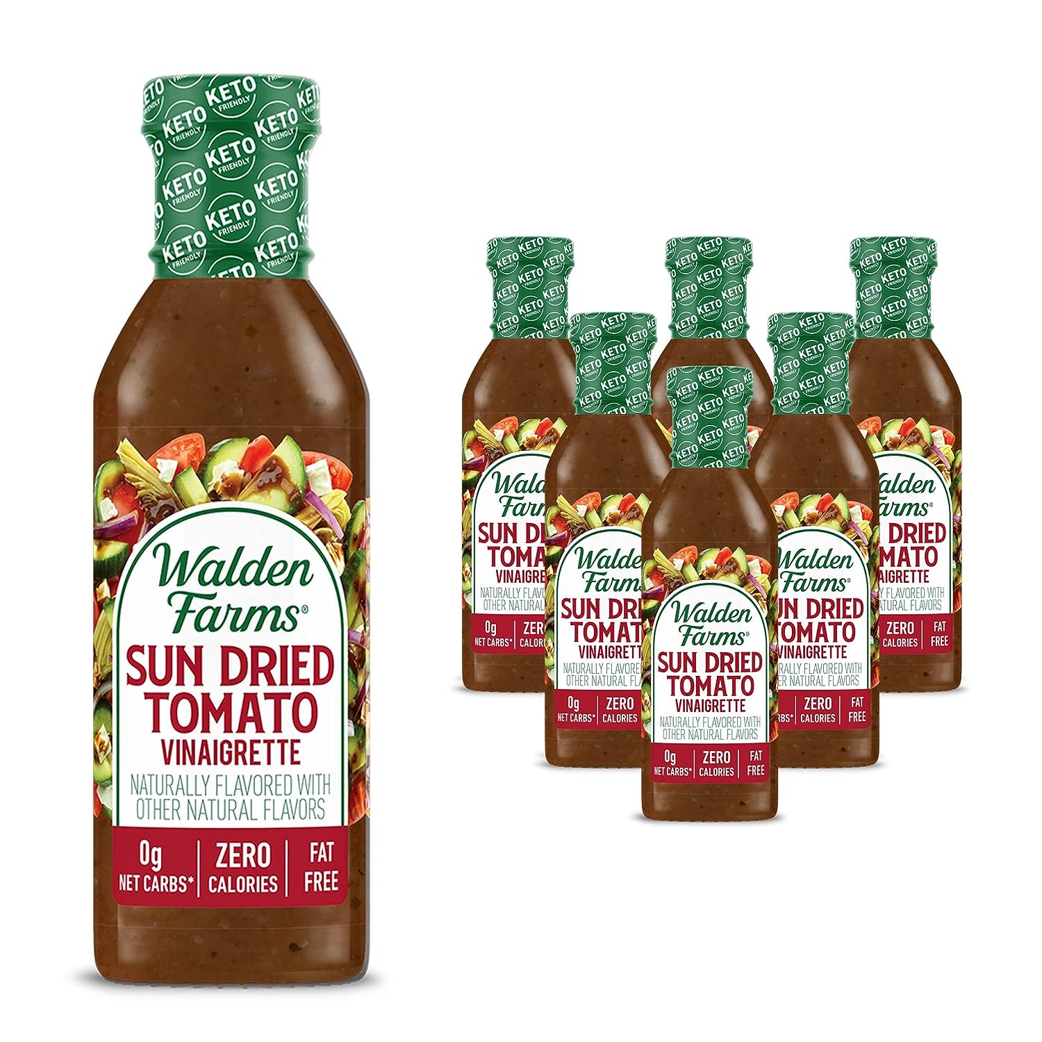 Walden Farms Dressing Calorie-Free Italian Sundried Tomato 12 Fl - Pack Of 6