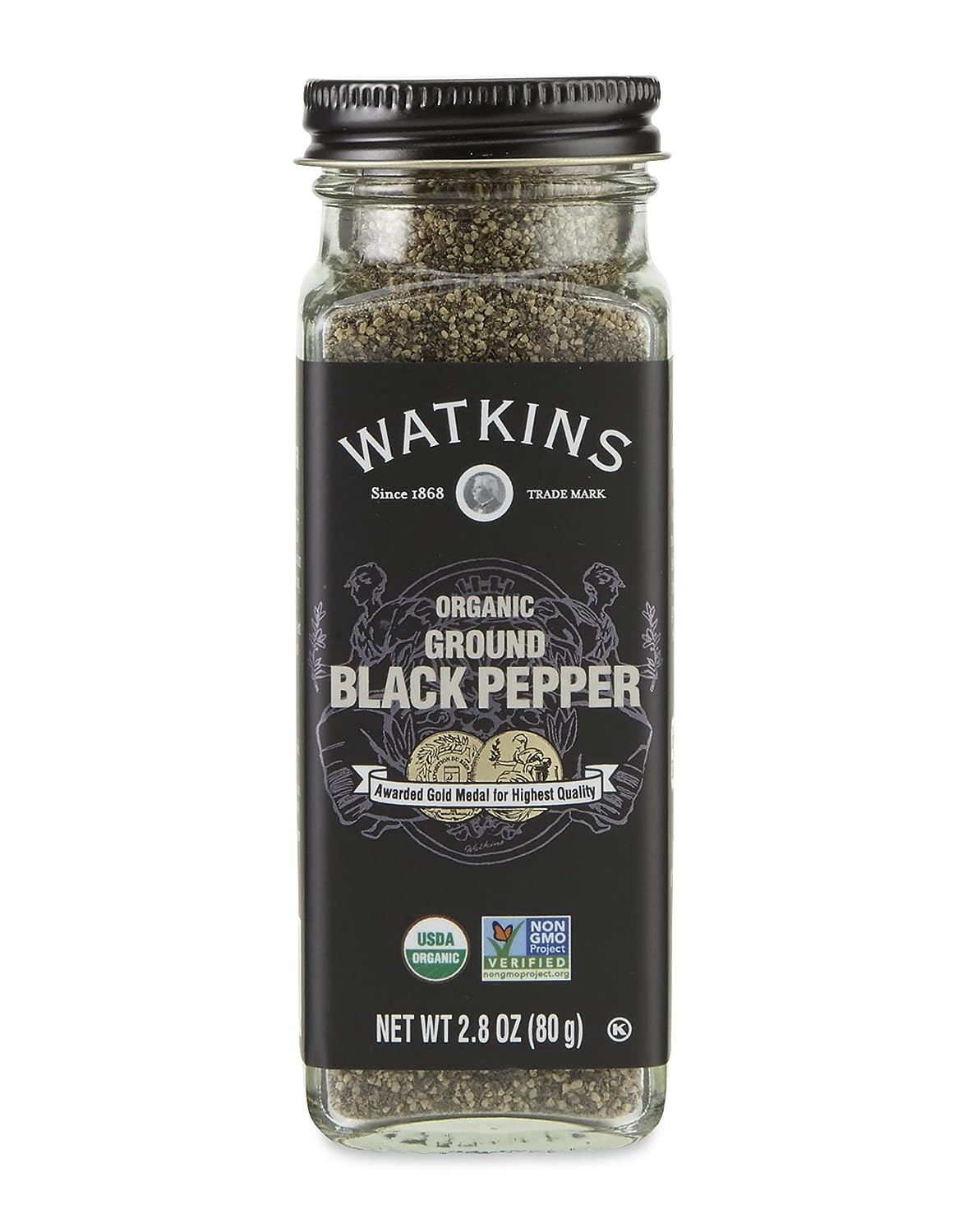 Watkins Ssnng Black Pepper Ground Org 2.8 Oz - Pack Of 3