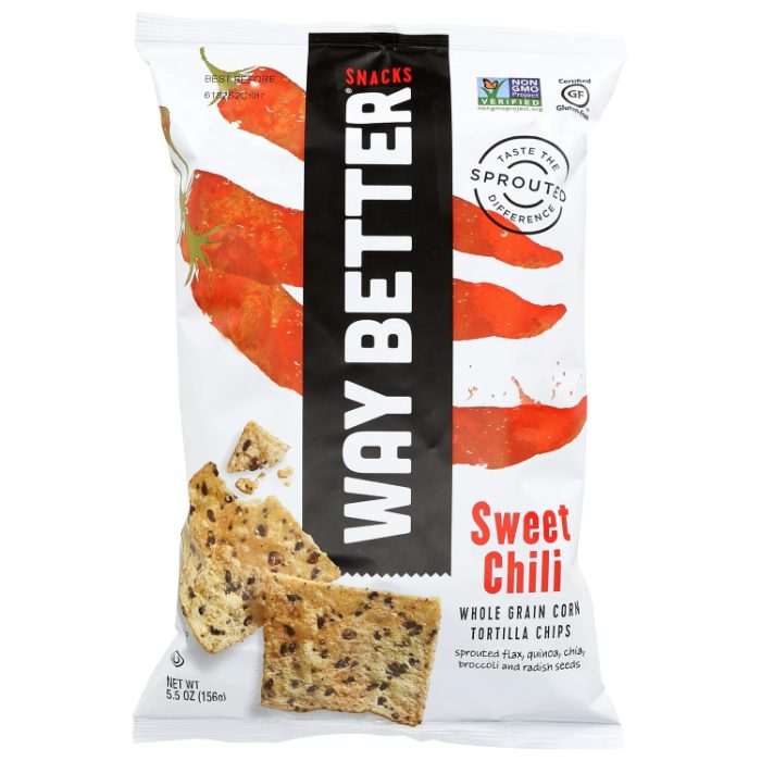 Way Better Snacks - Whole Grain Tortilla Chips Sweet Chili, 5.5oz