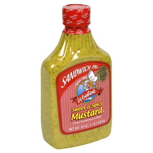 Woeber Mustard Sandwich Pal Sweet & Spicy 16 Oz - Pack Of 6