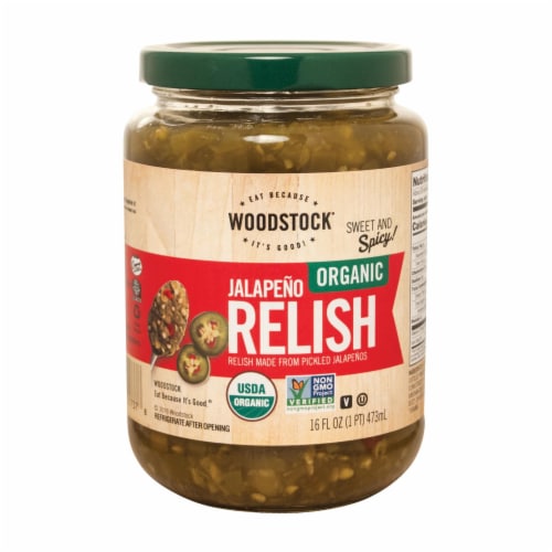 Woodstock Relish Jalapeno 16 Oz - Pack Of 6