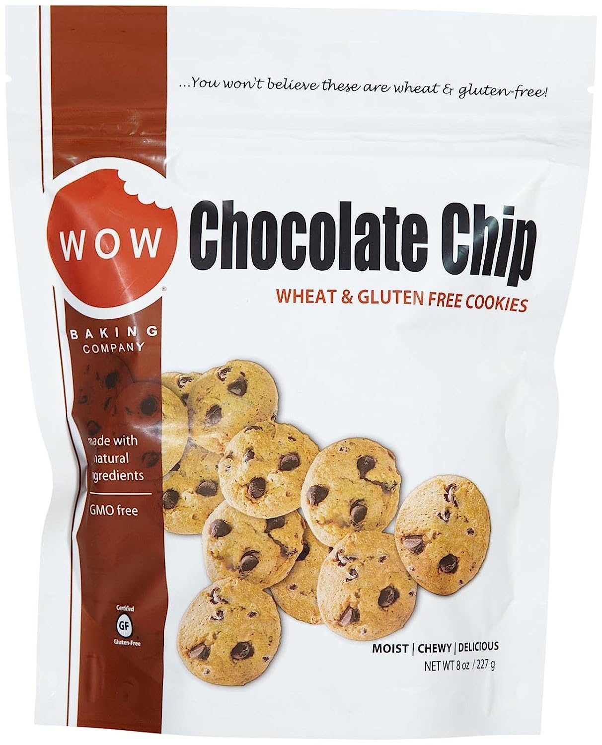 Wow Baking Cookie Gf Choc Chip Bg 8 Oz - Pack Of 6