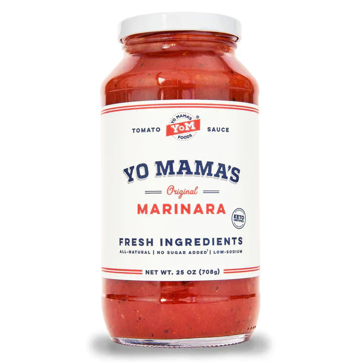 Yo Mamas Foods Sauce Pasta Marinara 25 Oz - Pack Of 6