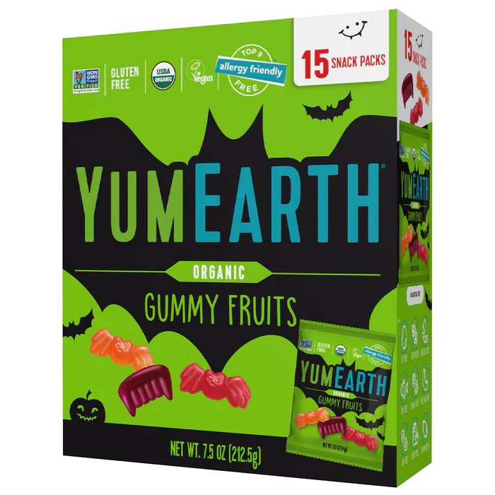 YumEarth - Organic Halloween Gummy Fruits, 7.5 Oz