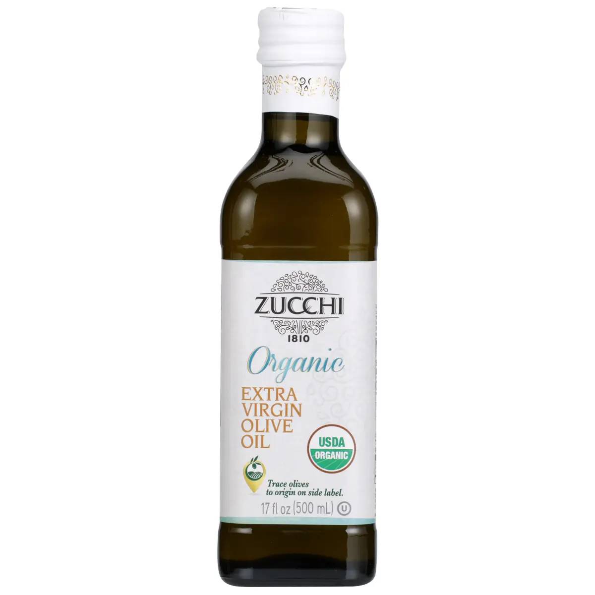 Zucchi - Organic Extra Virgin Olive Oil, 17.6 Fluid Ounce | Pack of 6