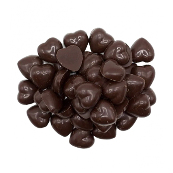 Rawmio - Chocolate Hearts - 100% Dark Chocolate, 2oz