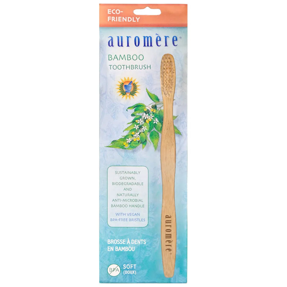 Auromere - Bamboo Toothbrush - Vegan Eco-Friendly, Soft