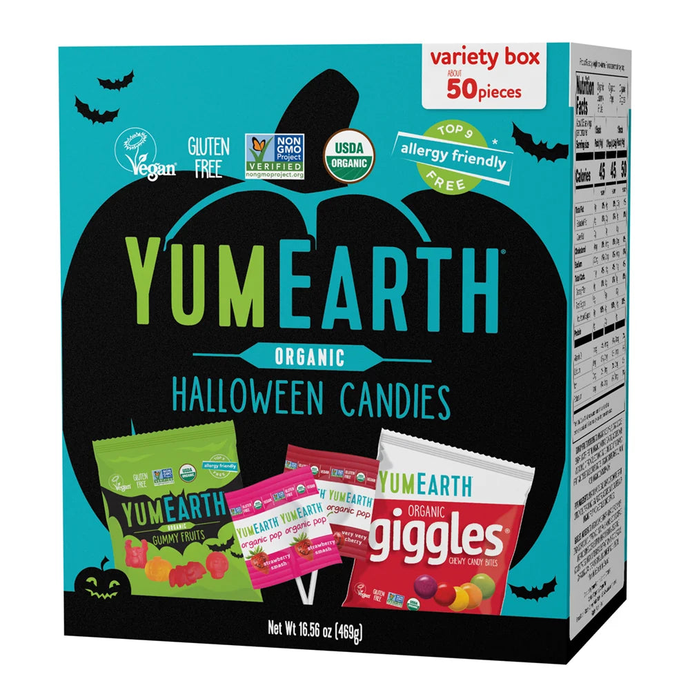 YumEarth - Organic Halloween Candies - Variety Box, 16.56oz