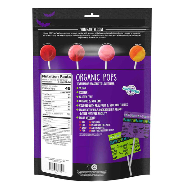 YumEarth - Organic Halloween Lollipops, 8.7oz