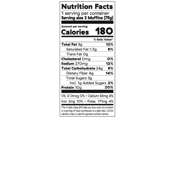 Drumroll Snacks - Mini Blueberry Muffins, 2.4oz