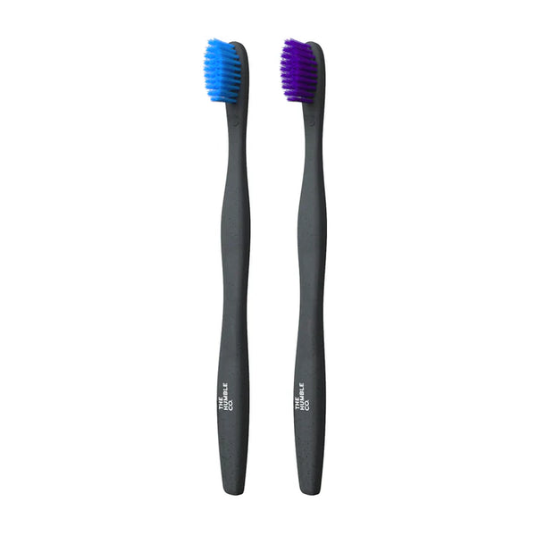 The Humbe Co. - Plant Based Toothbrush, Blue & Purple, Sensitive (2-pack)