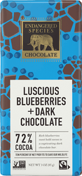 Endangered Species - Sea Turtle Dark Blueberry Chocolate bar, 3oz