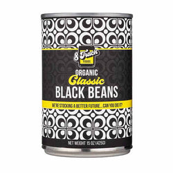 8 Track Foods - Organic Classic Black Beans, 15oz