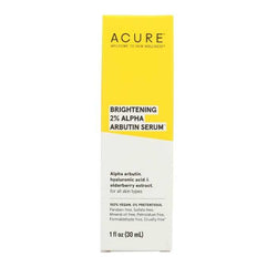 Acure - Brightening 2% Alpha Arbutin Serum, 1fl oz