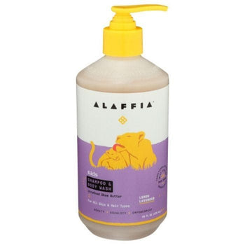 Alaffia - Kids Lemon Lavender Shampoo & Conditioner - Kids Shampoo - Lemon Lavender