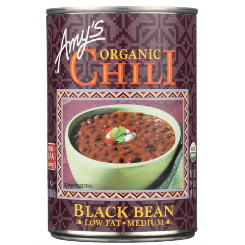 Amy's - Black Bean Low Fat Medium Chili, 14.7oz