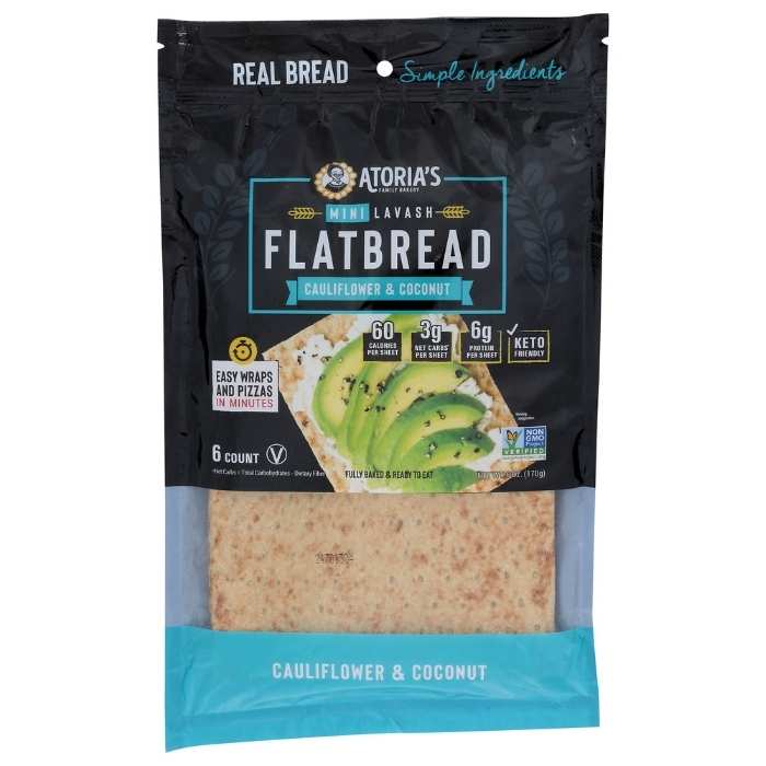 Atoria's Family Bakery - Cauliflower & Coconut Mini Lavash Flatbread ...