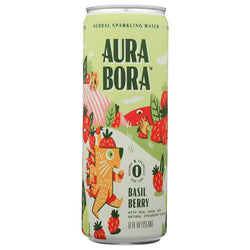 Aura Bora - Basil Berry Sparkling Water, 12oz