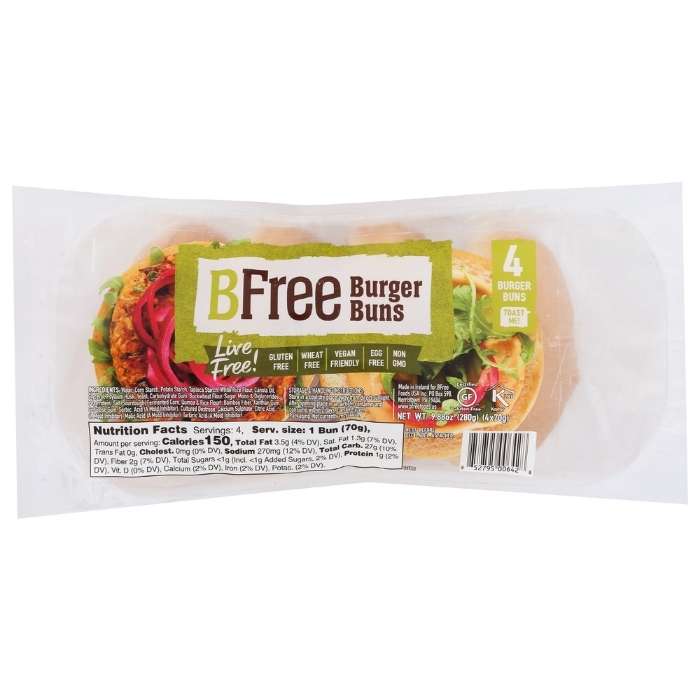 BFree - Gluten-Free Hamburger Buns, 9.87oz