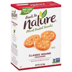Back to Nature - Classic Round Crackers, Sea Salt, 8.5oz