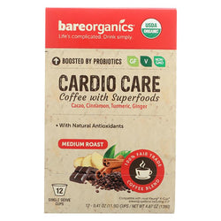 BareOrganics - Cardio Care Coffee, 12 cups
