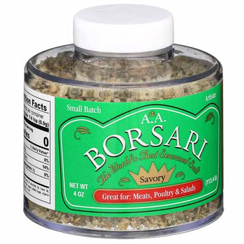 Borsari - Seasoning Salt, 4oz | Multiple Flavors