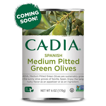 Cadia - Olives Green Pitted, 6oz