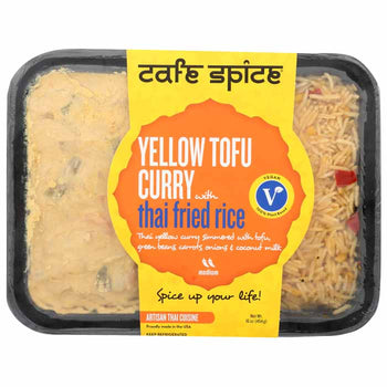 Cafe Spice - Yellow Tofu Curry with Thai Fried Rice, 16oz