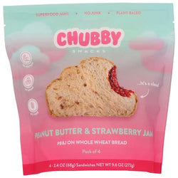 Chubby Snacks - PB&J Sandwiches, 4 Pack | Multiple Flavors