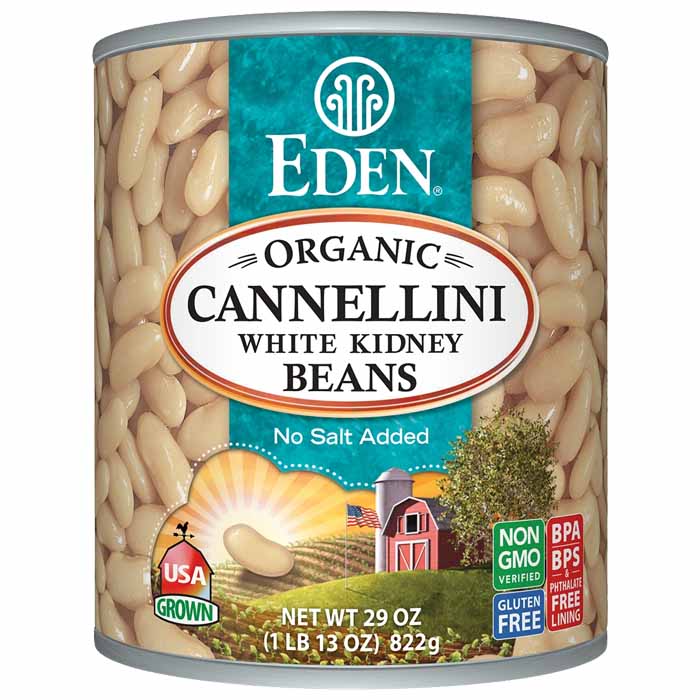 Eden Foods - Organic Cannellini White Kidney Beans, 29oz