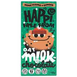 Happi Free From - Christmas Oat M!lk Chocolate, Honeycomb & Ginger, 2.82oz