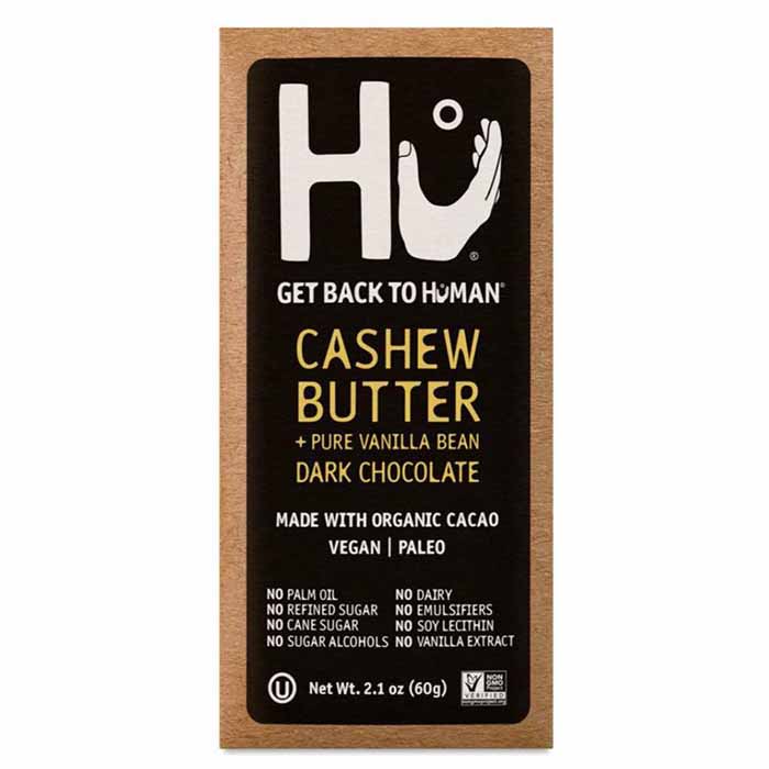 Hu Cashew Butter & Vanilla Bean Dark Chocolate, 2.1oz Vegan Essentials