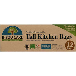 If You Care - Compostable Tall Kitchen Bags, 13 Gallons, 12 Bags