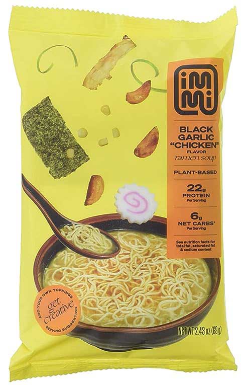 Immi - Plant-Based Ramen Black Garlic Chicken, 2.4oz