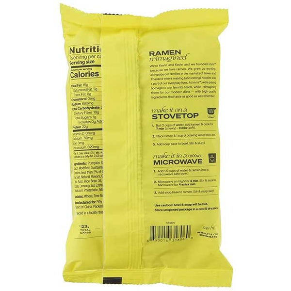 Immi - Plant-Based Ramen Tom Yum Shrimp, 2.4oz - back
