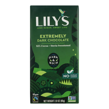 Lily's - 85% Extremely Dark Chocolate Bar -- 2.8 oz  | Pack of 12