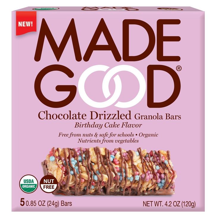 MadeGood Chocolate Dipped Granola Bar Birthday Cake, 4.2oz