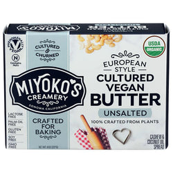 Miyoko's Creamery - Cultured Vegan Unsalted Butter, 8oz