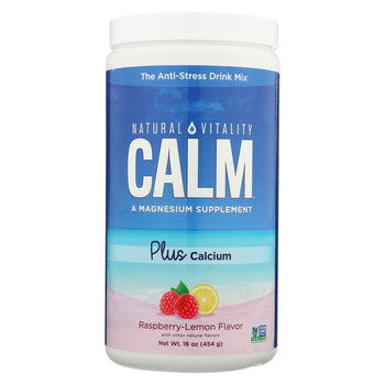Natural Vitality - Calm Plus Calcium Raspberry Lemon, 16oz