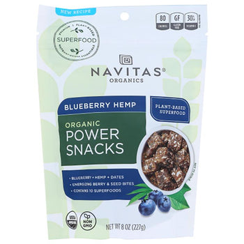 Navitas - Power Snacks Blueberry Hemp, 8oz