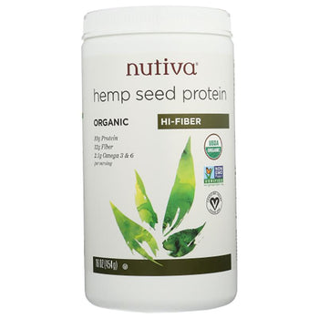Nutiva - High Fiber Hempseed Protein, 16oz